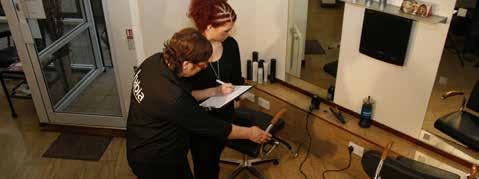 Habia Outcome 1: Be able to work as part of a team in a salon (continued) to avoid inflaming problem.