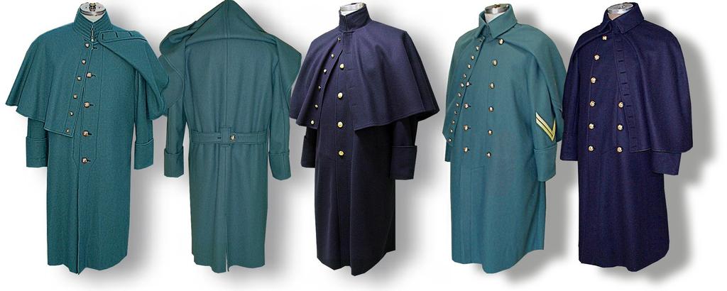 Page 14 Civil War era US Enlisted Greatcoats 1851-1871 Over their uniforms during the winter months, Union Soldiers were issued a Greatcoat.