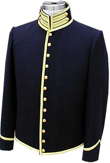 Page 16 Civil War era US Enlisted Shelljackets 1851 1871 #601A Artillery Jacket with optional Sergeant Chevrons.