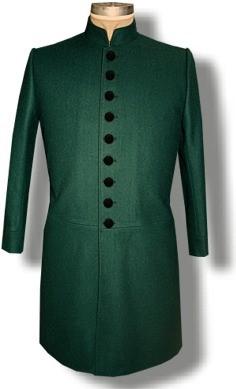 #403B Berdan Officer Frockcoat.. $369.00 #6413 M-1864 Chaplain s Frockcoat. #736 Berdan Officer s Trousers are dark green wool with side seam pockets. A 1/8 light green pipe is in the outseam.