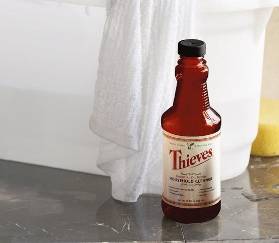 Thieves Household Cleaner Experience the wonder of Thieves Household Cleaner, as tough stains and problem areas in your home become simple and easy to maintain without using harsh or abrasive