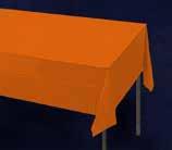 Orange Ribbon Fundraising Supplies Orange Plastic Tablecloth. This orange plastic tablecloth is for a banquet table.