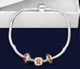 This multi colored ribbon awareness bracelet is sterling silver plated and has silver heart charms that have different color ribbons