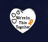 Tac pin is approximately 1 x 1/2 inch. Each pin comes in a bag. (P-25-5) Qty: 50/pkg. Awareness Ribbon Pin.