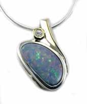 Sterling Silver Necklaces DP031/2975 Peridot gemstone