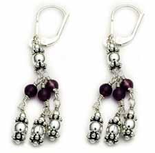 Sterling Silver Gemstone Earrings & Matching Pendants DE013/1300