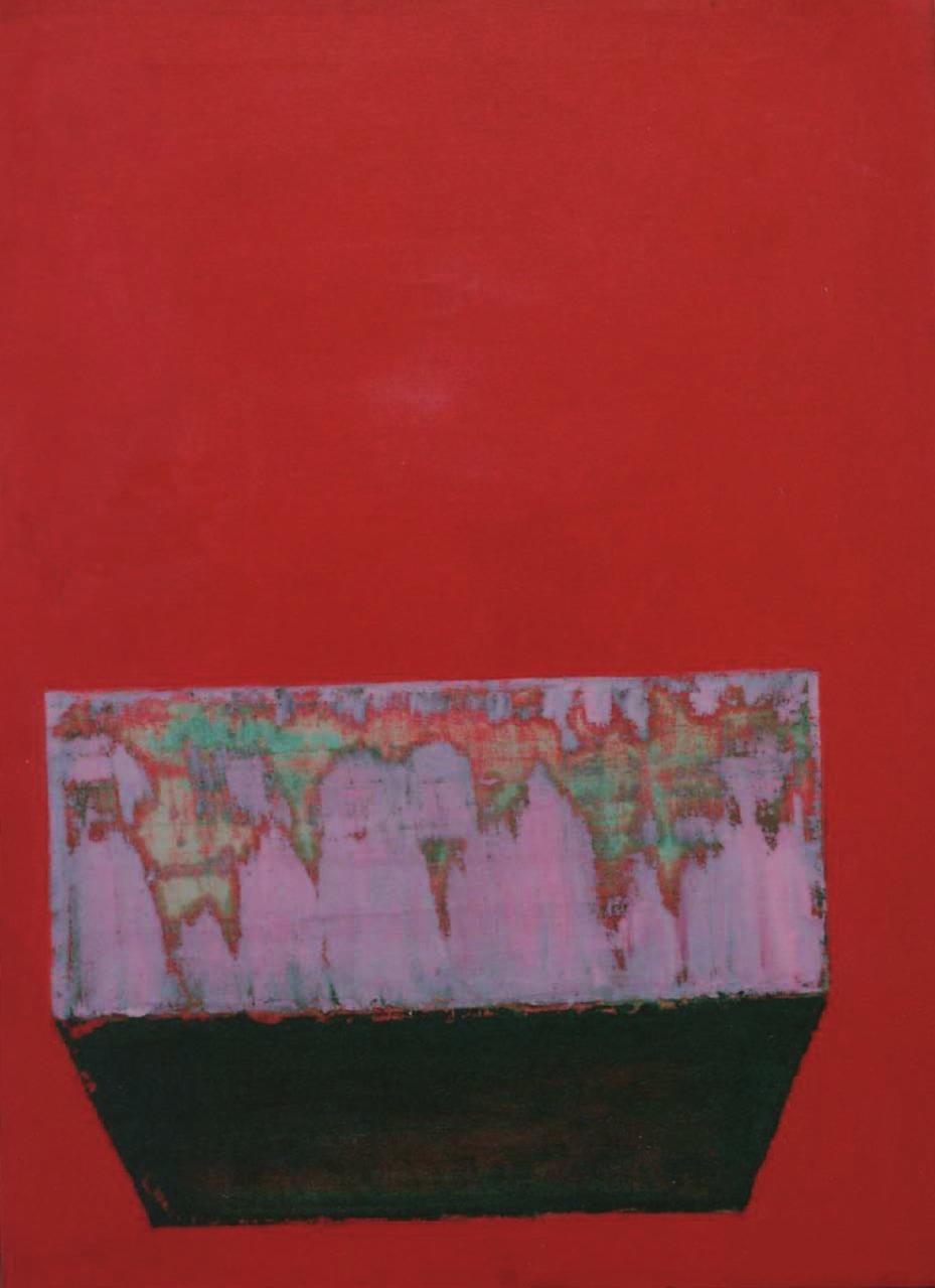RED BLOCK, painting: oil,