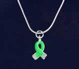 Green Ribbon Necklaces & Charms Large Ribbon Necklace.