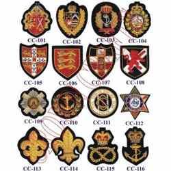 embroidered badges which are made of
