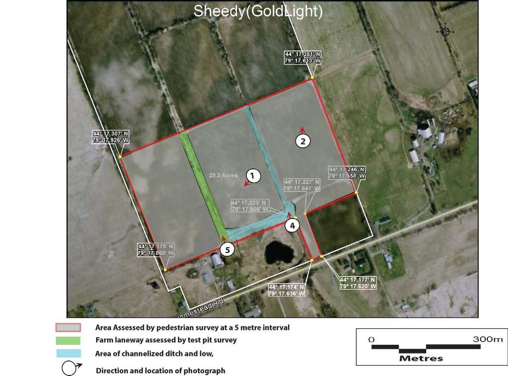 Stage 1 and 2 Archaeological Assessment for SkyPower GoldLight LP Solar Project, Part of Lots 8 & 9, Concession 5,