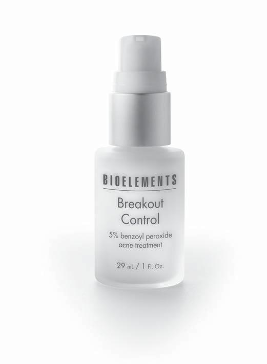 Problem Solvers 1 Breakout Control % benzoyl peroxide acne treatment For skin that is: Combination, Oily, Very Oily, Acne What it is: A % pharmaceutical grade benzoyl peroxide lotion for acne