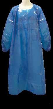 Polyurethane Gown 100% polyurethane and easy to clean Resistant to punctures and