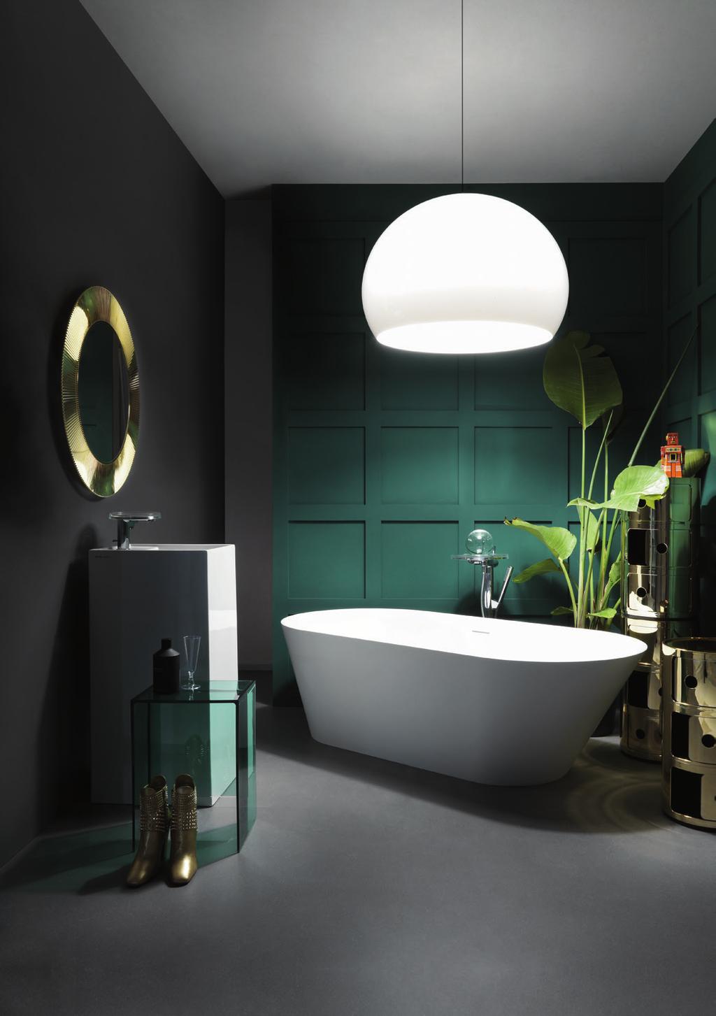 Freestanding washbasin Freestanding bathtub Mirror 'All