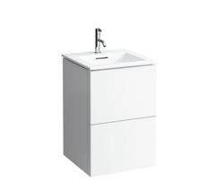 KARTELL BY LAUFEN Small countertop washbasin, asymmetric, tap bank right, with special hidden outlet 460 280 120 mm 815334 Small