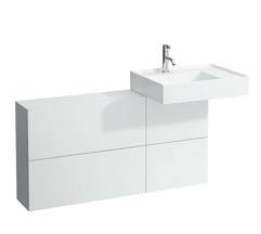 left 1200 270 610 mm 408291 Sideboard, with one door and two flaps, washbasin