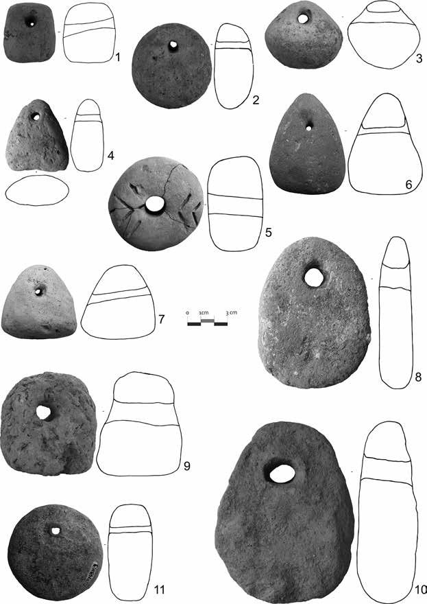 1. Investigating Neolithic and Copper Age Textile Production in Transylvania 35 Fig. 1.24: Examples of loom-weights found in Neolithic and Copper Age sites: 1. BRB.