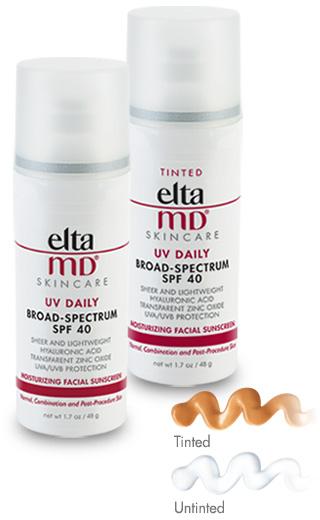 EltaMD UV Daily Broad-Spectrum SPF 40 NORMAL, COMBINATION SKIN TYPES AND POST-PROCEDURE Serious UV protection and superior hydration join forces in this sheer facial sunscreen.