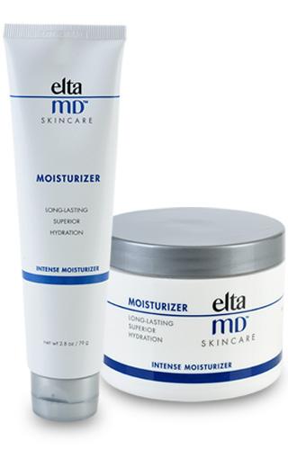 EltaMD Moisturizer EltaMD Intense Moisturizer melts on contact and retains 90% of skin s moisture for at least 12 hours. It applies easily and gently to avoid disturbing tender, irritated skin.