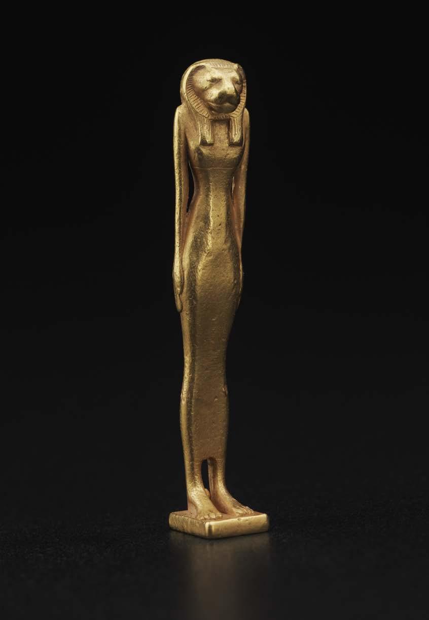 23.335 Bastet amulet inscribed for Pamay, Egyptian, Third Intermediate Period, Dynasty 24,