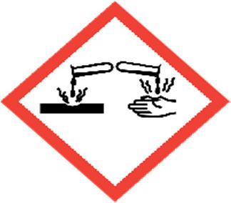 SECTION 2: HAZARDS IDENTIFICATION 2.1 CLASSIFICATION OF THE SUBSTANCE OR MIXTURE 2.1.1 Classification 1999/45/EC Main Hazards SKIN CORR. 1A-H314; EYE DAM.