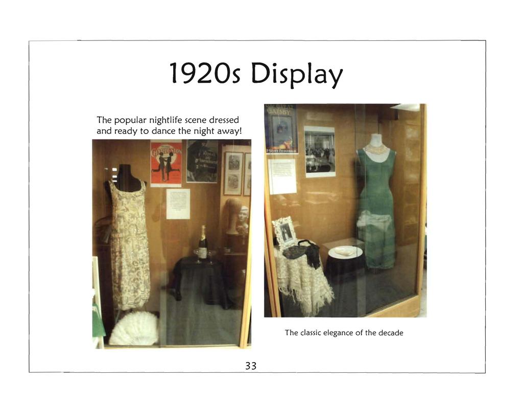 19205 Display The popular nightlife scene dressed and ready