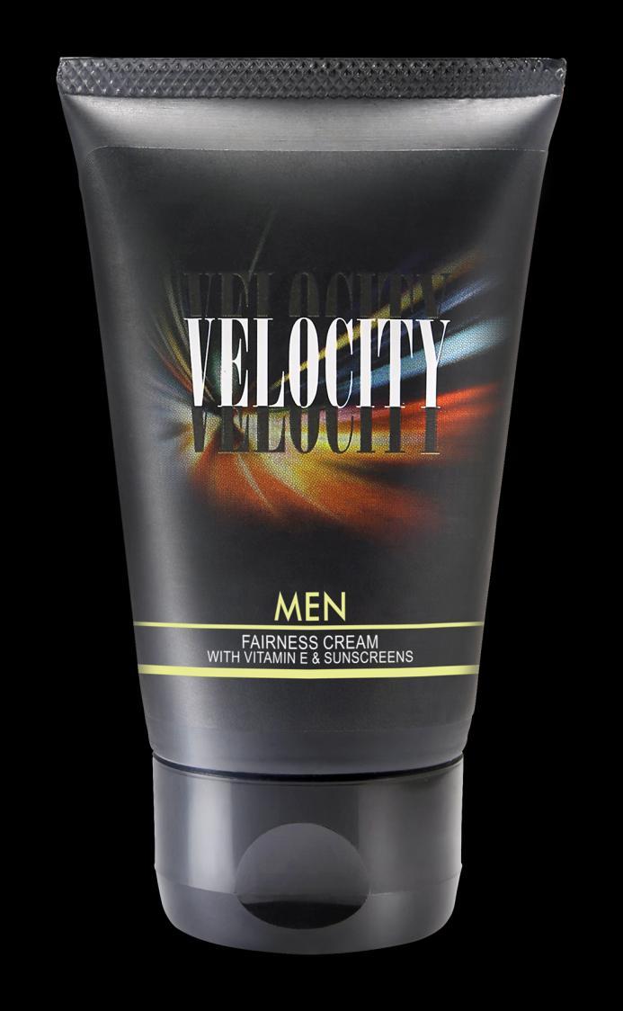 CODE-PC5005 VELOCITY MEN FAIRNESS CREAM An advanced and effective fairness cream that absorbs into the skin to protect it from environment pollution and UV rays.