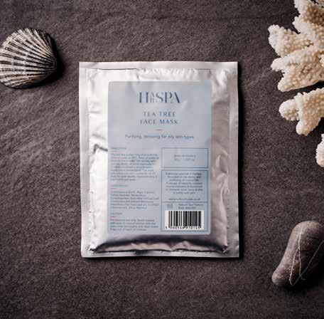 30g TEA TREE FACE MASK FACE MASK A cleansing face mask which will help to reduce inflammation and deeply cleanse the skin, leaving smooth and detoxed