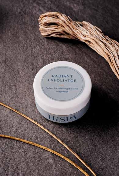 50ml RADIANT EXFOLIATOR CLEANSE AND EXFOLIATE A fine light facial polish with micro particles of rice to buff away dull skin leaving it noticeably smoother