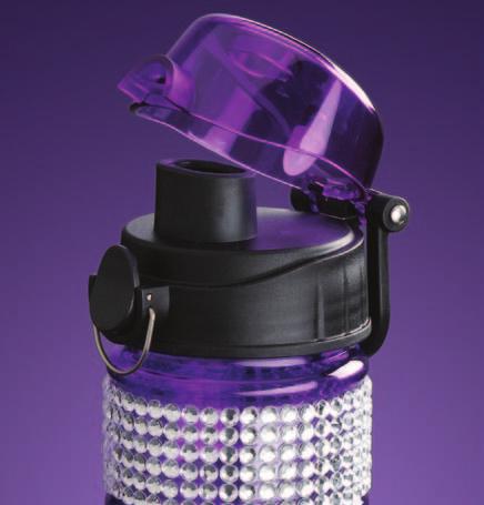 Bling Water Bottle Pop-up-lid with soft lip spout Adjustable