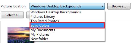 Дэлгэцийн дэвсгэр өнгийг өөртөө тохируулж өөрчлөх Өмнөхийн адил Personalization цонхыг нээж, Desktop Background icon-г сонго.