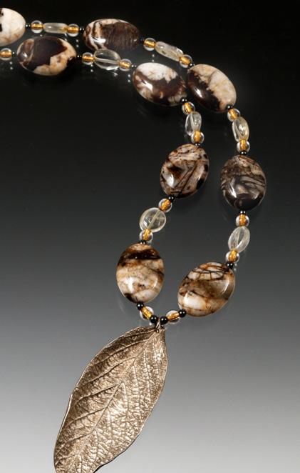 Necklaces IP5 Cascade Harvest Indian Plum Autumnal tones and glints of gold and carnelian are reminiscent of the late Fall in the Cascades mountains of Washington.