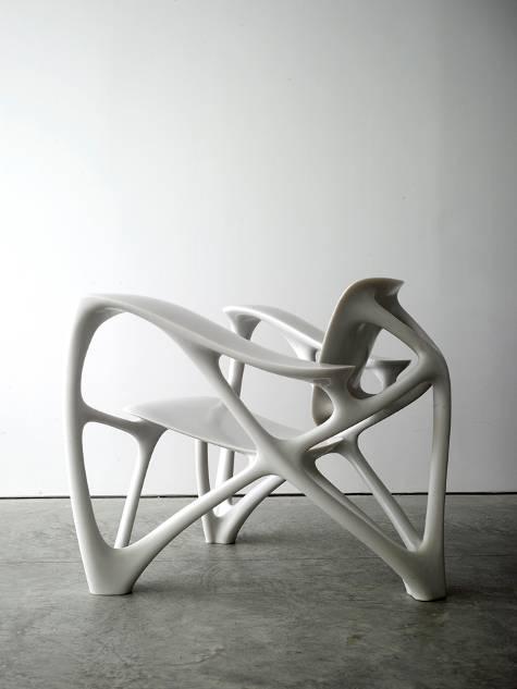 Bone Chair 2006 Aluminum 45 x77 x76 cm Bone