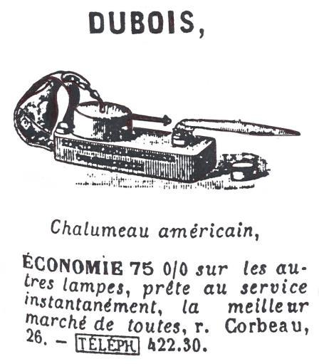 The nameplate is marked: CHALUMEAU AMÉRICAIN BREVETÉ A.F.