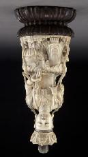 116 Chinese Qing carved ivory Bodhisattva.