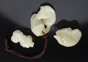 365 Chinese Qing incense holder, regulations prior to bidding) with an ivory end and