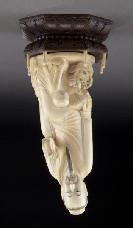 Chinese Qing carved ivory immortals depicting regulations prior to