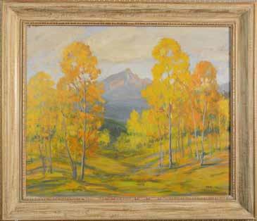 ARTwork Lot #137- Colorado Autumn oil on board, signed lower right
