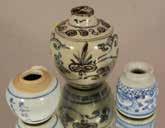 Lot #245-3 Chinese covered jars, varies ages