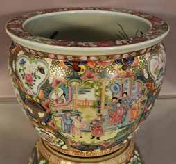 Lot #265- Chinese decorated fish bowl, 20th