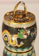 Chinese vase, floral design, 20th century, 6 t.