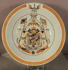Lot #309-25 porcelain charger, hand painted,