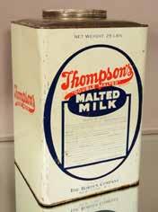 Lot #381 - Thompson Malted Milk, 25lb, tin