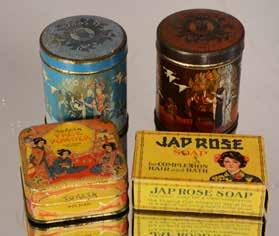 Lot #399-4 Japanese soap tins &