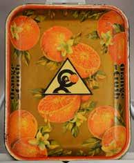 Lot #406- Orange Crush serving tray, ca.