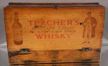 Lot #467- Teacher s Whiskey box, ca.