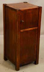 Lot #496-1905 music cabinet with 1 door & 1 drawer, ca.