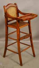 Lot #499- Chinese antique wooden high chair, ca.