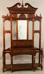 Lot #501 -Chippendale style mahagony corner cabinet, 1 drawer, 1
