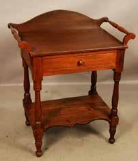Lot #513 - Early country style walnut washstand with