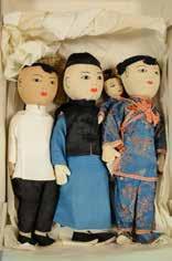 Lot #610-4 Chinese dolls, made by